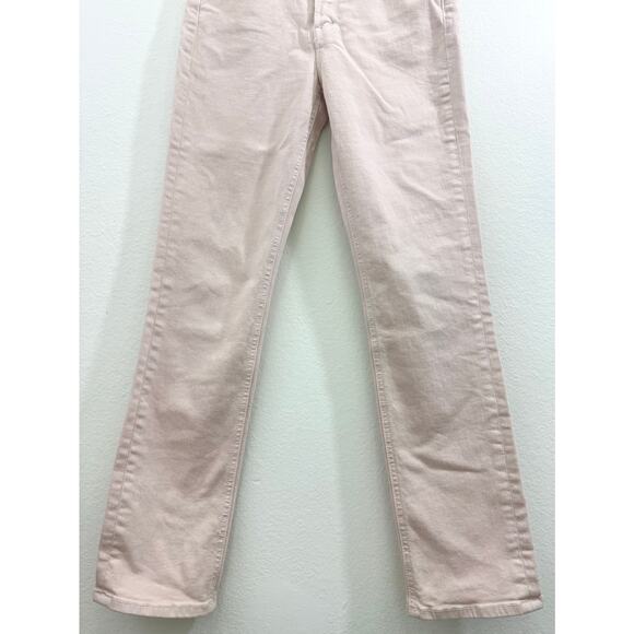 Mother The Dazzler Hover Jeans 27 Date Night Pastel Pink Peach High Rise - Picture 6 of 12